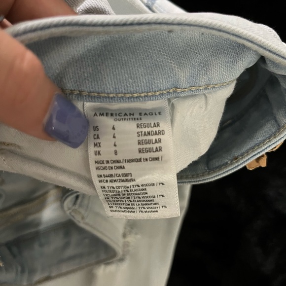 American eagle ripped jeans - size 4R - Picture 10 of 10